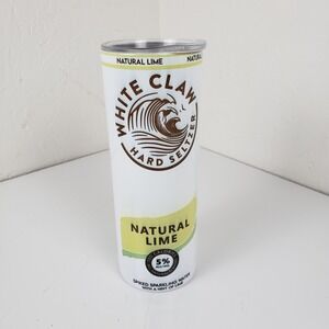 White Claw Hard Seltzer Natural Lime Insulated Stainless Steel Tumbler with Lid